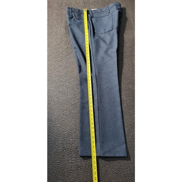 Vintage Wrangler Dress Pants Cowboy Blue Heathered Straight leg size 42x30 - Picture 5 of 7